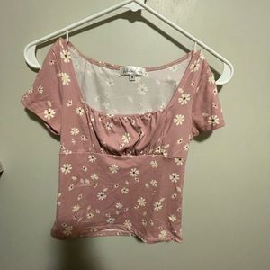 Pink Crop Top